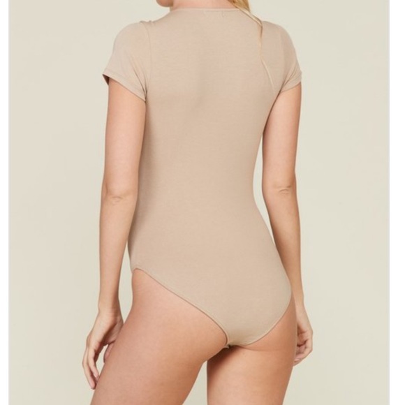 Dusty Mauve Lace Up Bodysuit - Picture 12 of 12